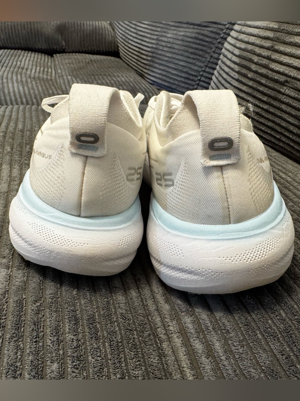 Asics White Running Gel Nimbus 25 - Picture 3 of 6